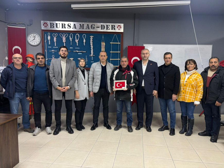 Milliyetçi Hareket Partisi Gemlik İlçe Başkanlığından Bursa Mag-Der ziyareti
