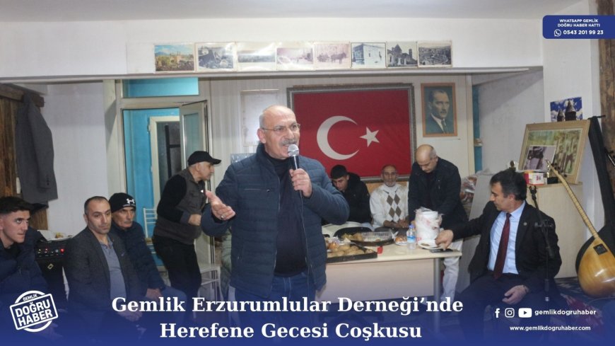 Gemlik Erzurumlular Dernegi'nde Herefene Gecesi  Coşkusu