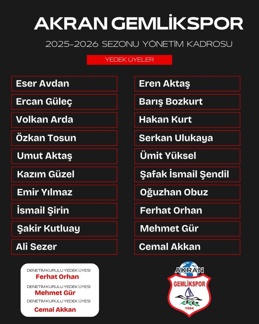 AKRAN GEMLİKSPOR'DA YENİ DÖNEM BAŞLADI