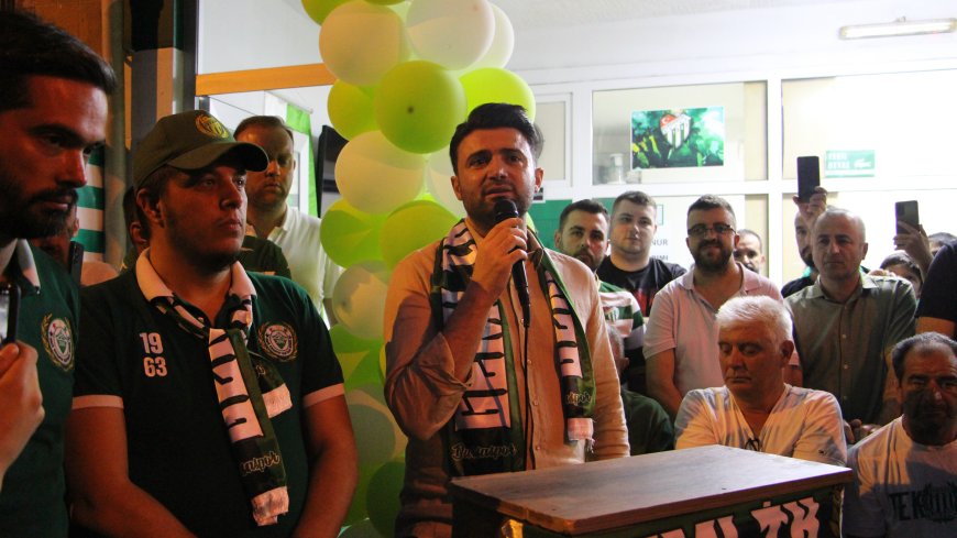 Bursaspor Kulüp Başkanı Enes Çelik Gemlik’te