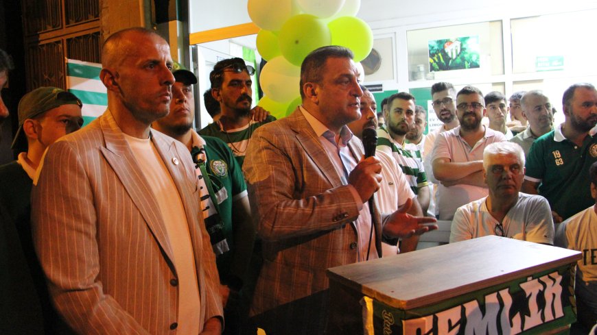 Bursaspor Kulüp Başkanı Enes Çelik Gemlik’te