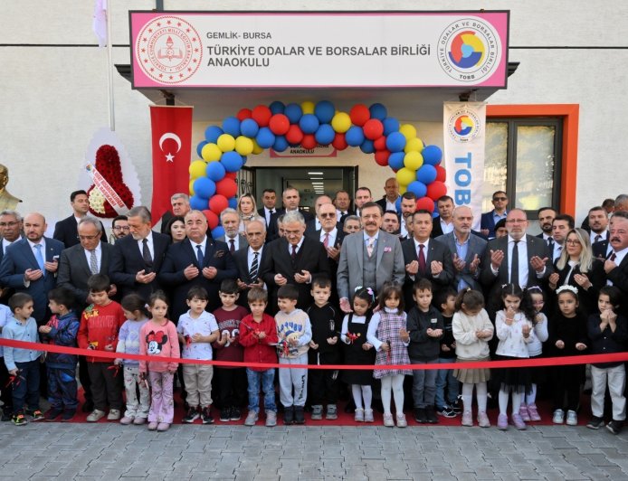 Gemlik’te TOBB Anaokulu Görkemli Törenle Açıldı