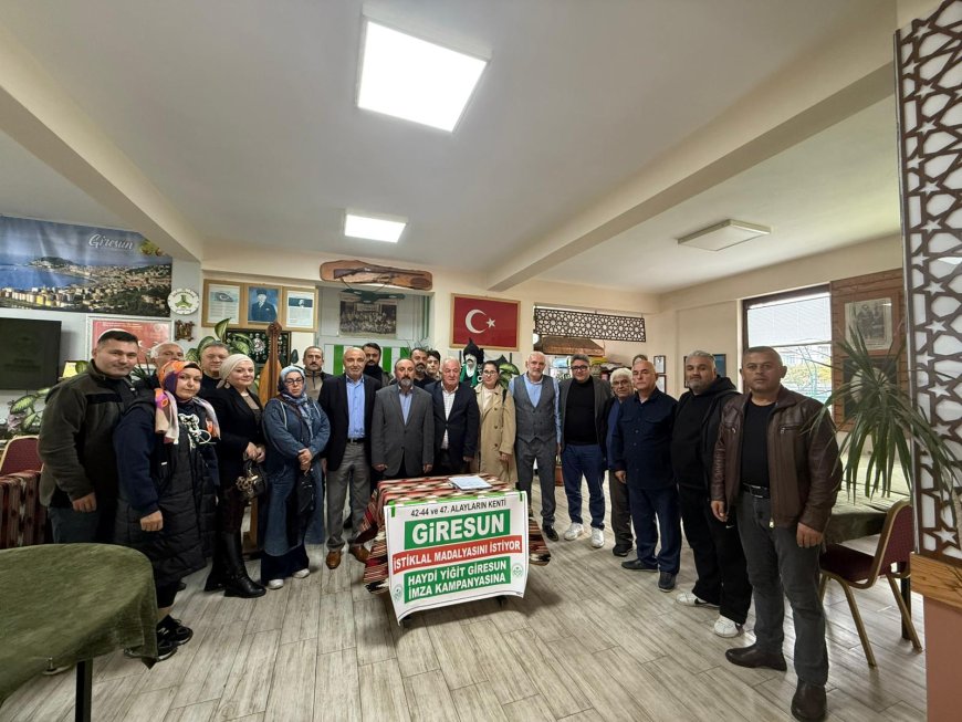 GİRESUN İSTİKLAL MADALYASINI İSTİYOR KAMPANYASINA BURSA’DAN DESTEK
