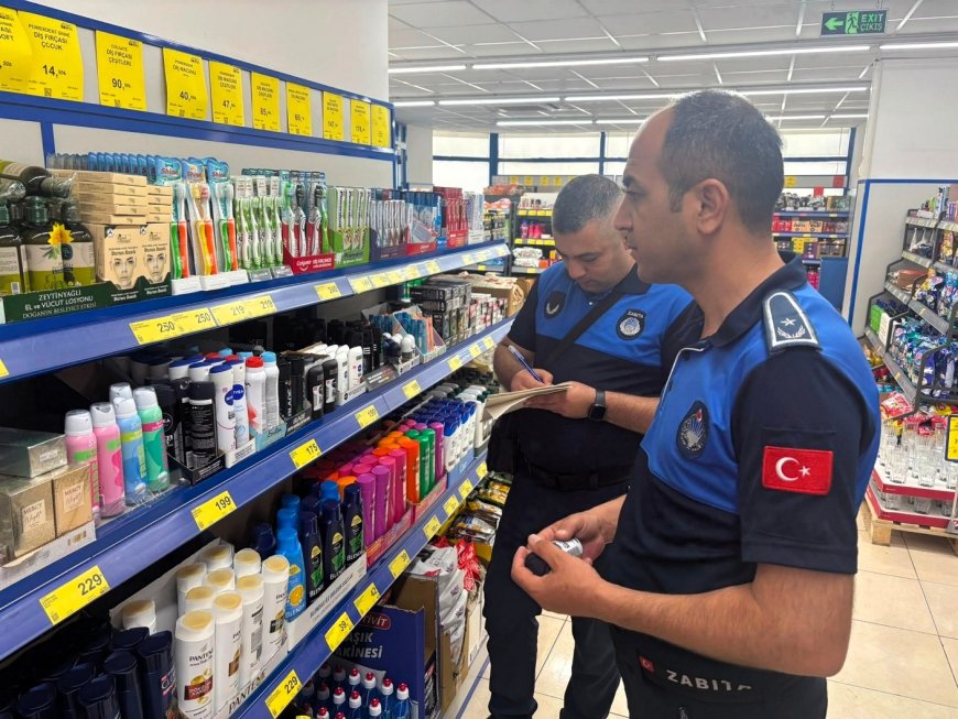 Raf ve Kasada Fiyat Farkı Zabıta Denetimine Takıldı