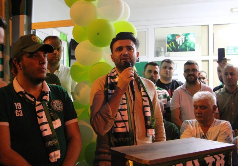 Bursaspor Kulüp Başkanı Enes Çelik Gemlik’te