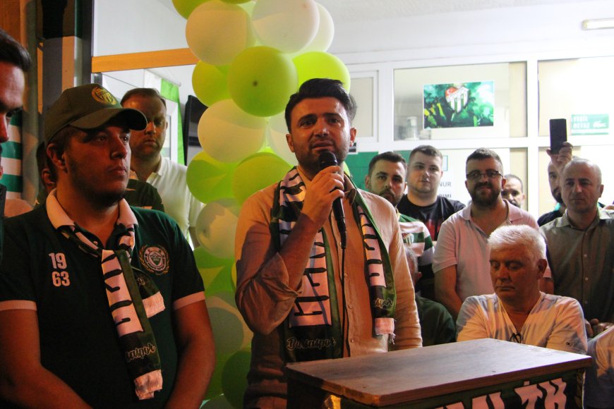 Bursaspor Kulüp Başkanı Enes Çelik Gemlik’te