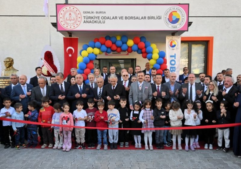 Gemlik’te TOBB Anaokulu Görkemli Törenle Açıldı