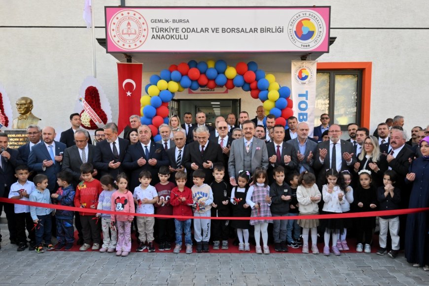 Gemlik’te TOBB Anaokulu Görkemli Törenle Açıldı