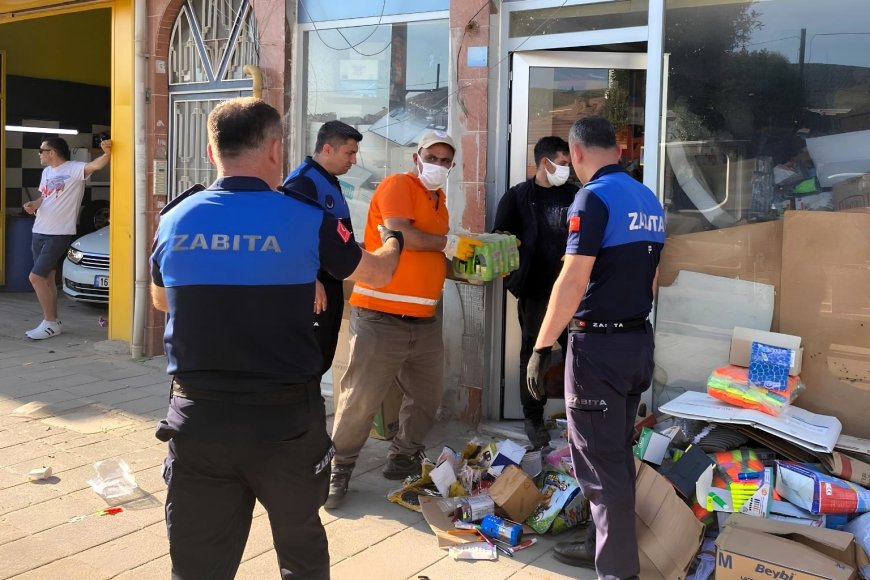 Gemlik’te Sağlıksız Gıda Deposuna Zabıta Baskını